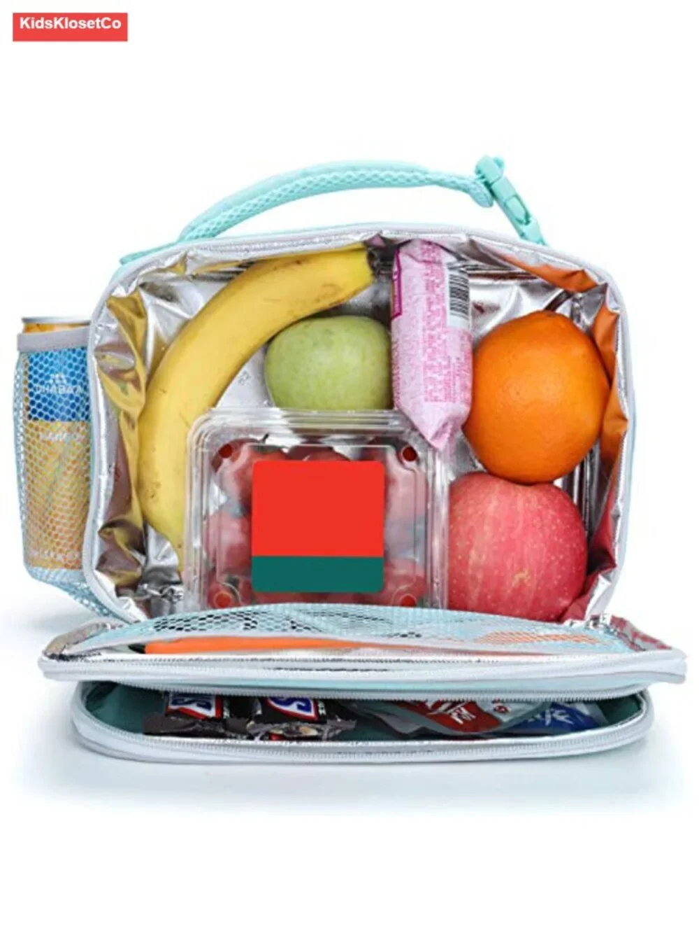 Insulated Lunch Bag with Water Bottle Holder for School Picnic - Kids Teen